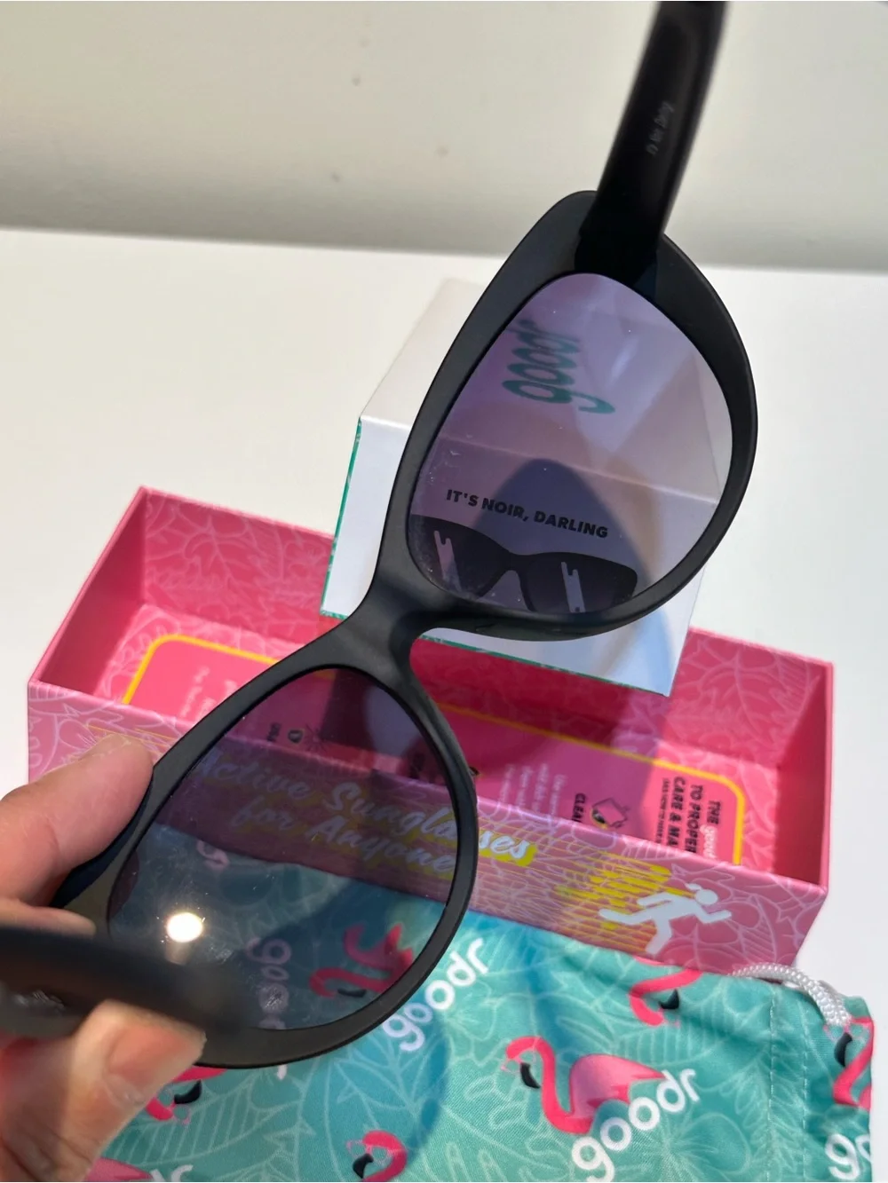 Goodr Black Cat-Eye Women's Sunglasses